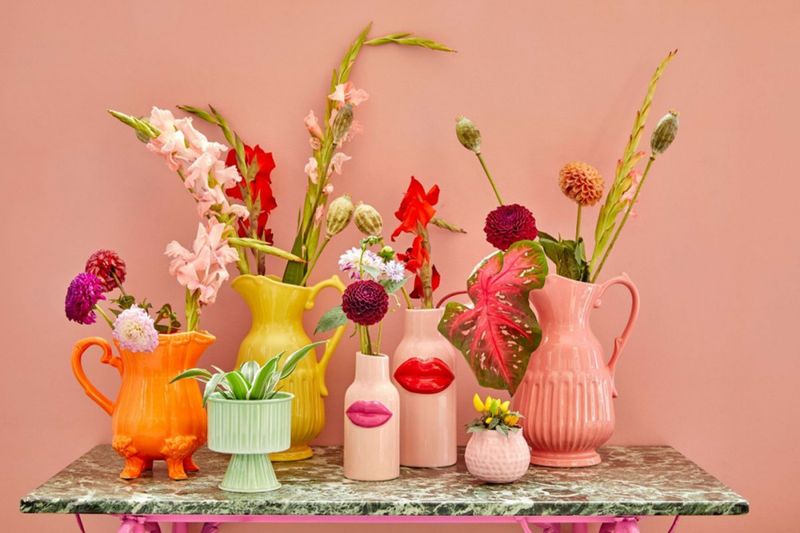 Rice - Blomsterpotte rosa