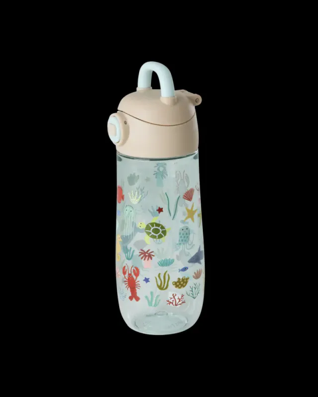 Rice - Drikkeflaske Ocean print blu