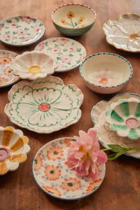 Bilde av Rice - Flower keramikk Fat Jade D19,5
