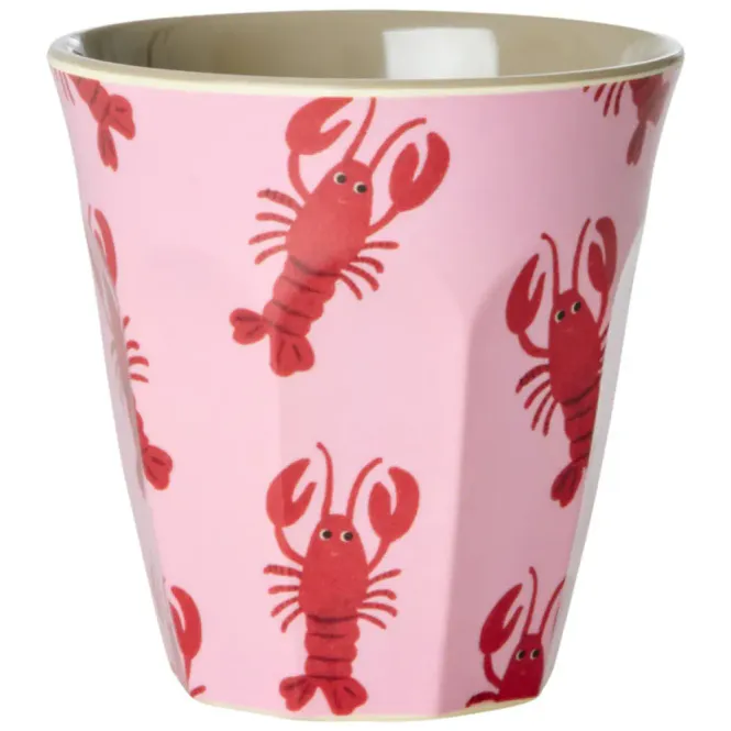 Hovedbilde Rice - Melaminkopp 6-pk Mellom ocean print Coral
