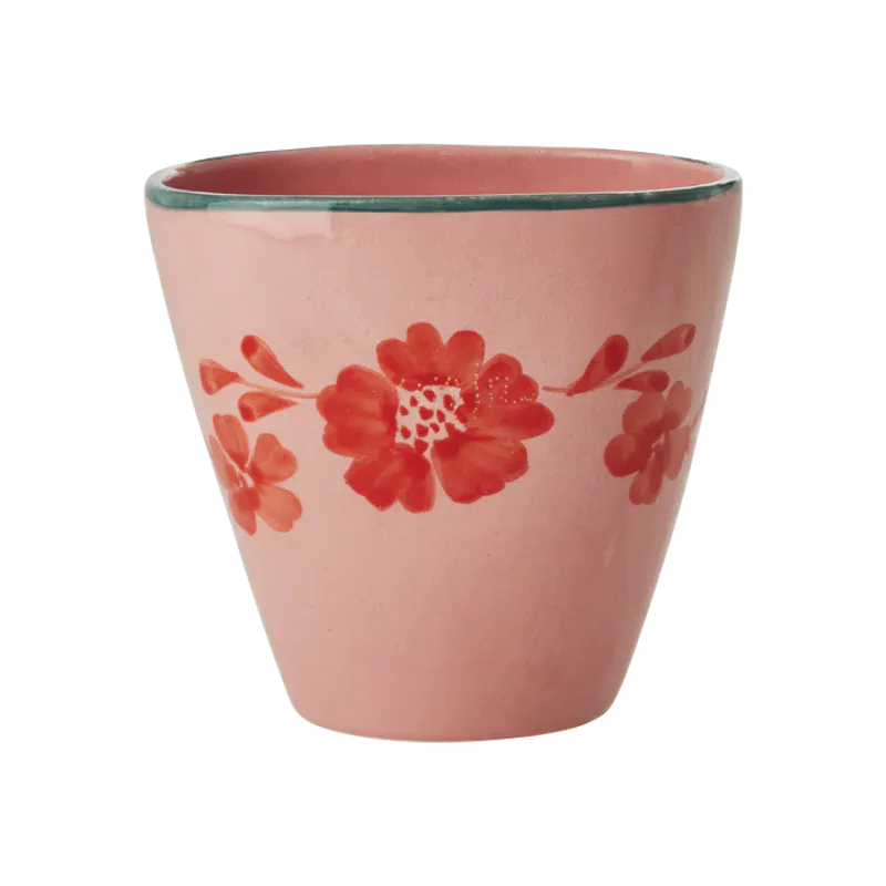 Rice - Keramikk kopp oval u/hank Flower Wine