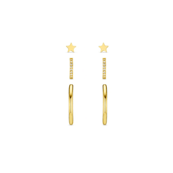 Hovedbilde Orelia - Star&Mixed hoop stacking set