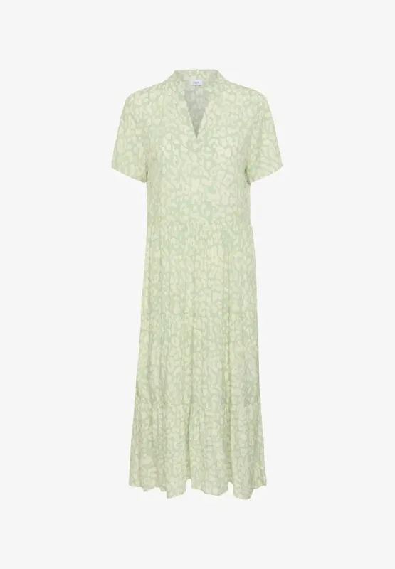 Saint Tropez - Eda Maxi Dress Green Leopard