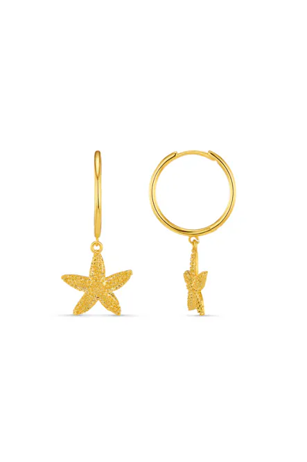 Hovedbilde Orelia - Starfish Hoop Øredobber