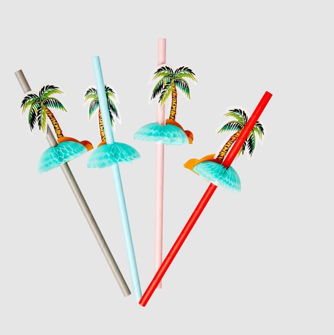 Hovedbilde Rice - Papirsugerør Palme 8-pk