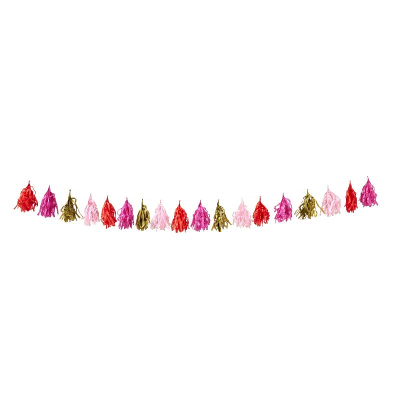 Rice - paper Tassel Garland Rosa L