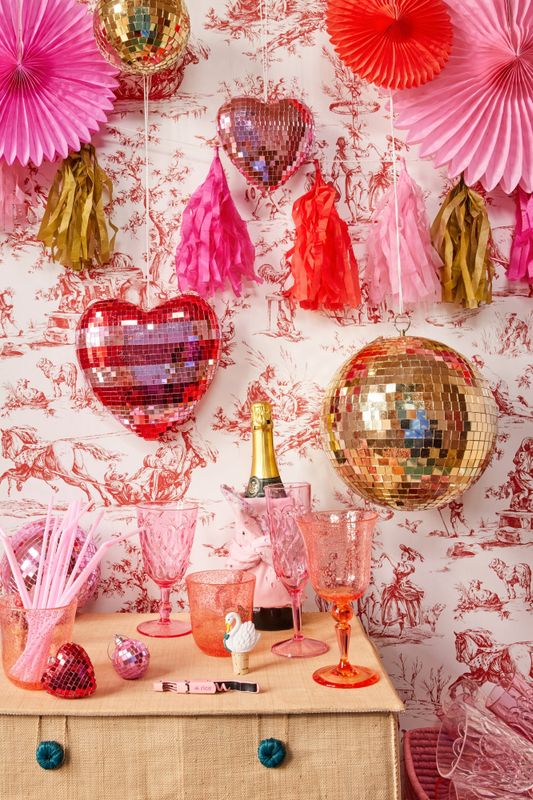 Rice - paper Tassel Garland Rosa L