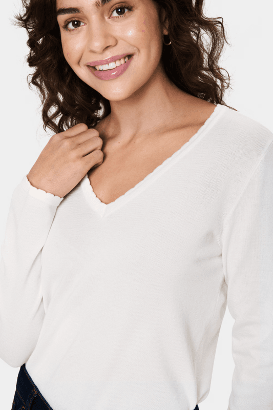 Saint Tropez - MilaSZ V-Pullover Ice