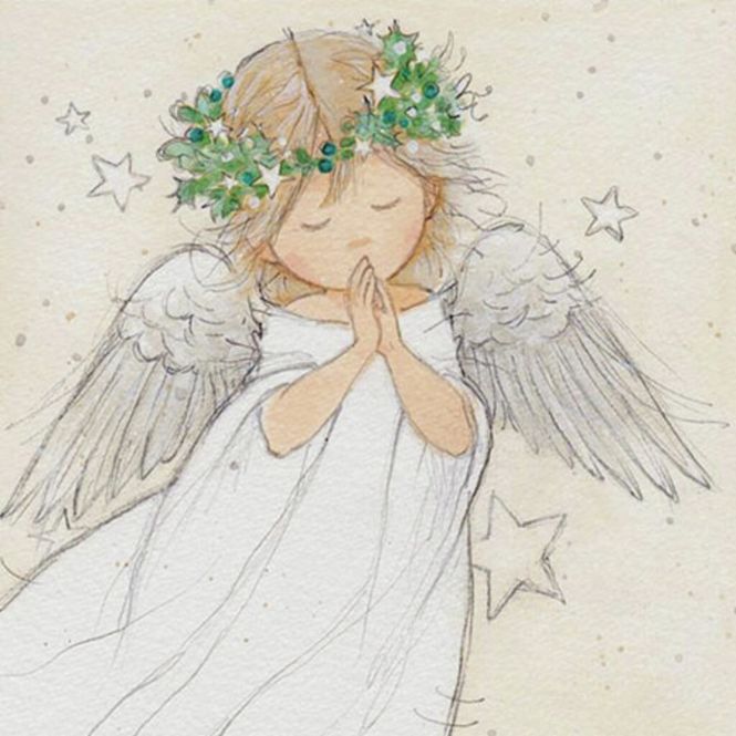 Hovedbilde Ambiente - Serviett kaffe Praying Angel