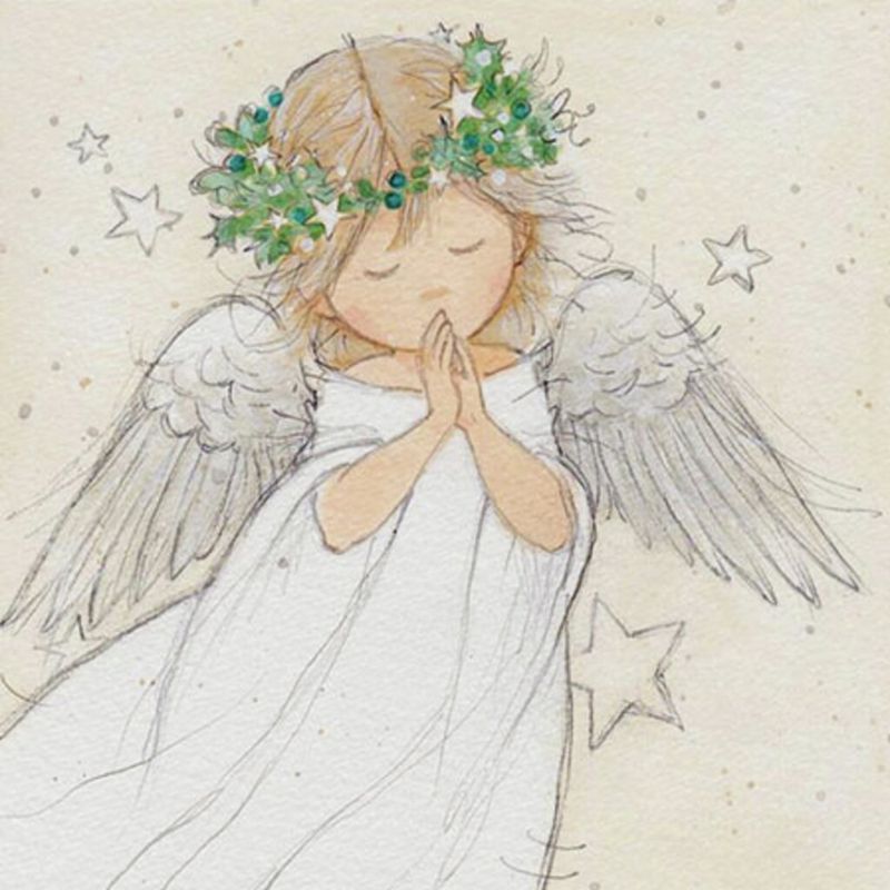 Ambiente - Serviett kaffe Praying Angel