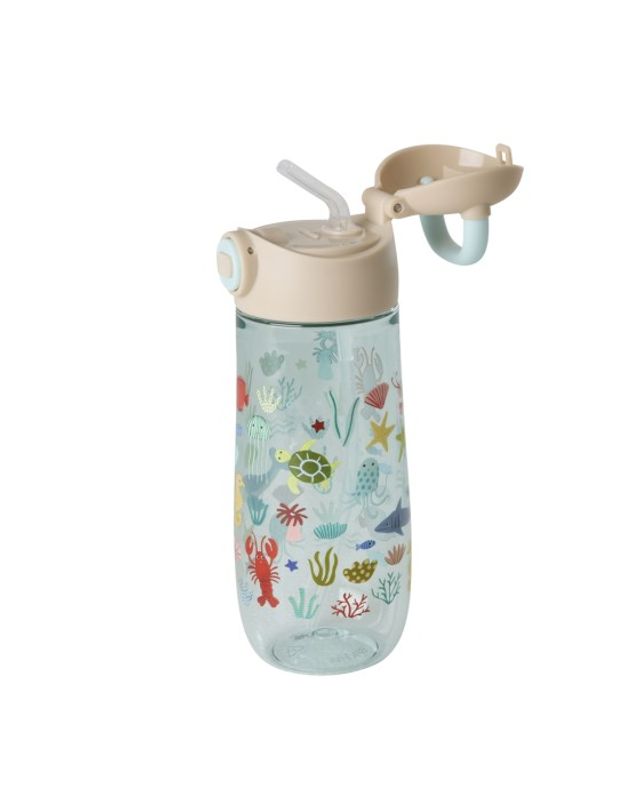 Rice - Drikkeflaske Ocean print blu